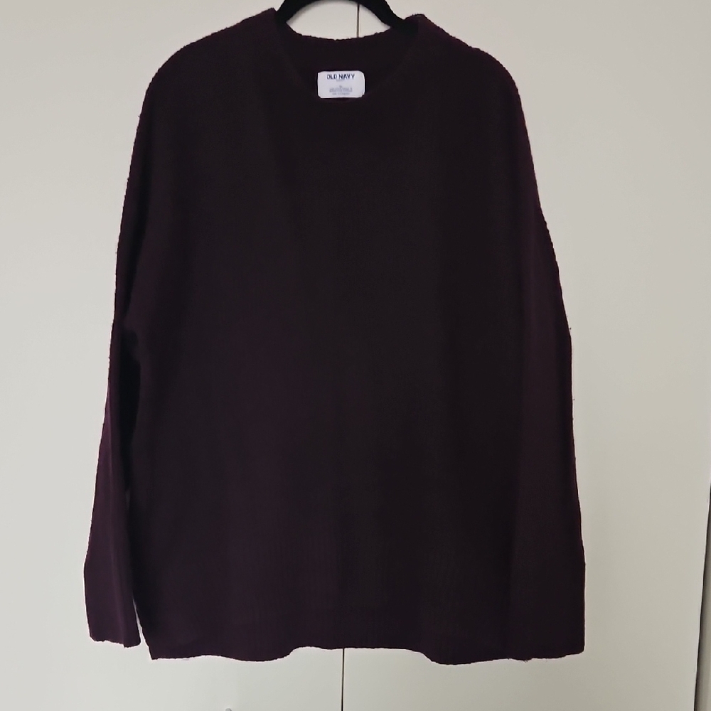 Old Navy Dark Purple Crewneck Sweater